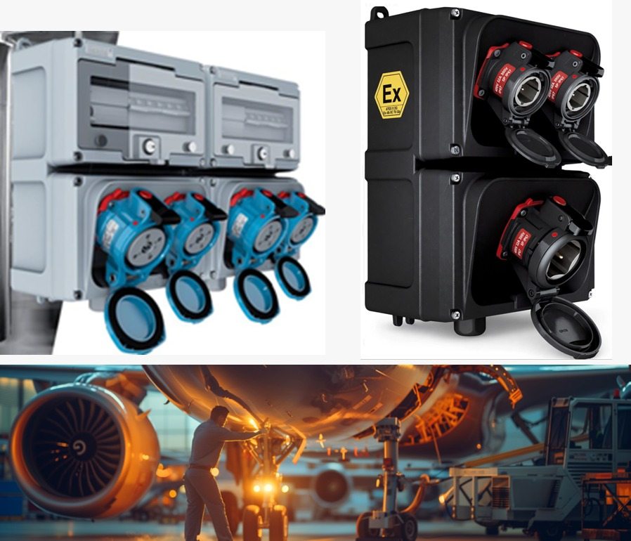 Cajas con tomas industriales Marechal